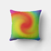 カッコいい抽象芸術レインボーウェーブアート クッション (裏面)