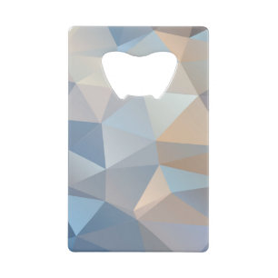 カッコいい抽象芸術三角形パターン クレジットカード栓抜き