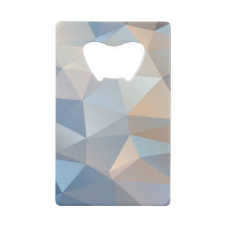 カッコいい抽象芸術三角形パターン クレジットカード栓抜き