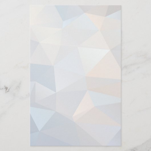 カッコいい抽象芸術三角形パターン 便箋 (正面)