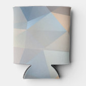 カッコいい抽象芸術三角形パターン 缶クーラー (正面)