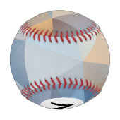 カッコいい抽象芸術三角形パターン 野球ボール (裏面)