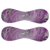 カッコいい抽象芸術紫フローラ旋回 ソフトボール (パネル)