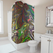 カッコいい抽象芸術 シャワーカーテン (インサイチュ)
