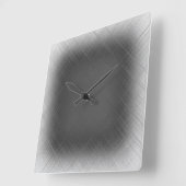 カッコいい抽象芸術(白黒) スクエア壁時計 (傾斜)