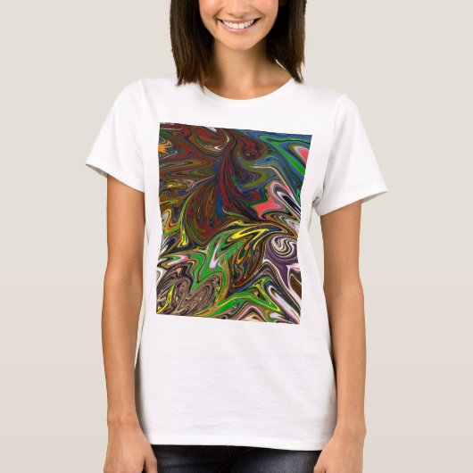 カッコいい抽象芸術 Tシャツ (正面)