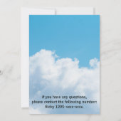 カッコいい招待葉書 招待状 (裏面)