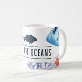 カッコいい救大海の旗 コーヒーマグカップ (正面右)