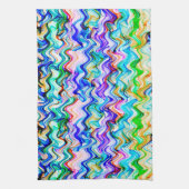 カッコいい数々の波 キッチンタオル (縦)