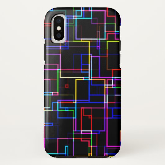 カッコいい数々の色のストライプの模様 Case-Mate iPhoneケース (裏面)