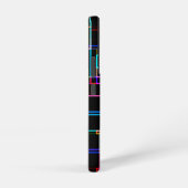 カッコいい数々の色のストライプの模様 SAMSUNG GALAXYケース (右側面)