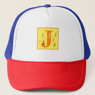 カッコいい文字"J" (パーソナライズされた) キャップ