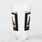 カッコいい最高のドッグパパエバーフォトブラッパーソナライズされたク  タンブラーグラス (左)