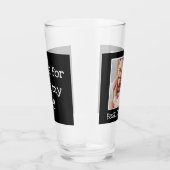 カッコいい最高のパパEver Photoパーソナライズされた白黒 タンブラーグラス (右)