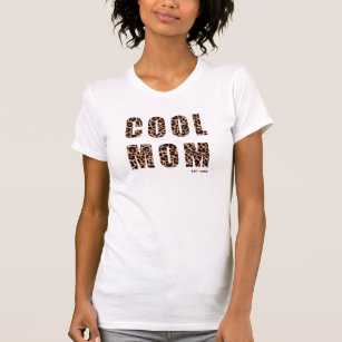 カッコいい母ヒョウ印刷年の母の日 Tシャツ