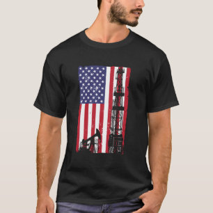 カッコいい油フィールドアー男性へト女性油田掘削 Tシャツ