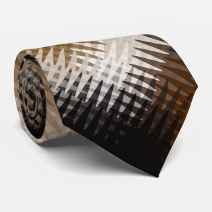 カッコいい波状数々のの波状模様 ネクタイ