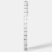 カッコいい灰色の白い黒の有刺線パターンのモノグラム Case-Mate iPhoneケース (裏面 / 右)