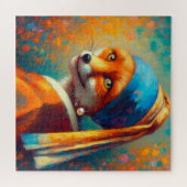 カッコいい狐 ジグソーパズル (横)