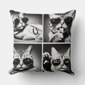 カッコいい猫 クッション (正面)