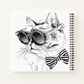 カッコいい猫 ノートブック (裏面)