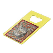 カッコいい猫 – 贈り物のキャプション! クレジットカード栓抜き (正面アングル)