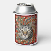 カッコいい猫 – 贈り物のキャプション! 缶クーラー (缶裏面)