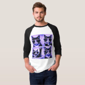 カッコいい猫 Tシャツ (正面フル)