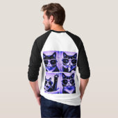 カッコいい猫 Tシャツ (裏面フル)