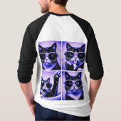 カッコいい猫 Tシャツ (裏面)