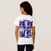 カッコいい猫 Tシャツ (裏面フル)