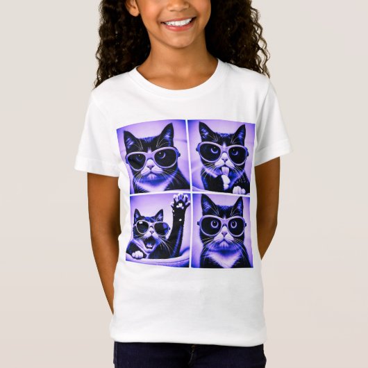 カッコいい猫 Tシャツ (正面)