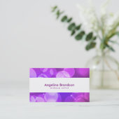 カッコいい白ユニーク紙吹雪 名刺 (スタンド正面)