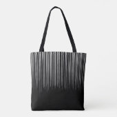 カッコいい白黒パタストライプのーン トートバッグ (裏面)