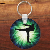 カッコいい空手キック キーホルダー (正面)