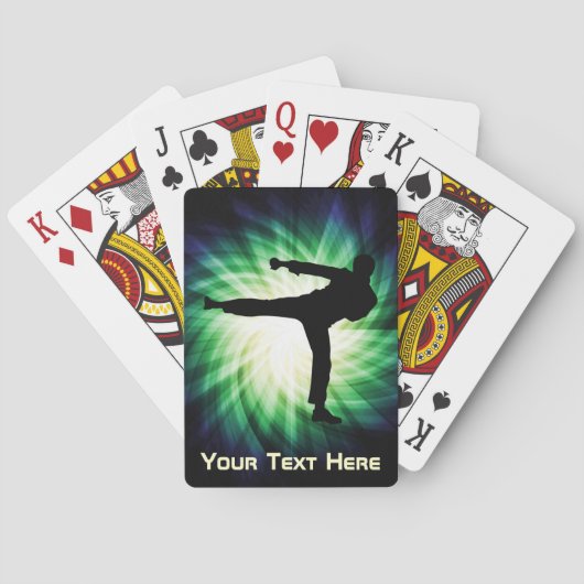 カッコいい空手キック トランプ (裏面)