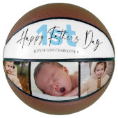 カッコいい第1回ファーザーズの日3写真コラージュ バスケットボール (正面)