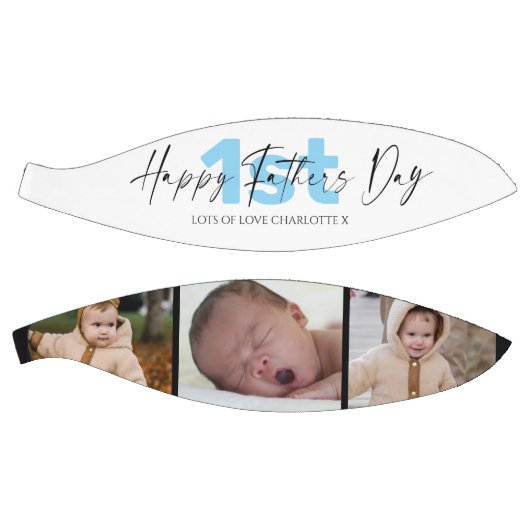 カッコいい第1回ファーザーズの日3写真コラージュ バスケットボール (パネル)