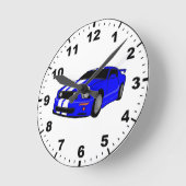カッコいい筋車デザイン時計 ラウンド壁時計 (傾斜)