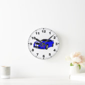 カッコいい筋車デザイン時計 ラウンド壁時計 (ホーム)