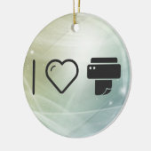 カッコいい紙プリンタ セラミックオーナメント (左)