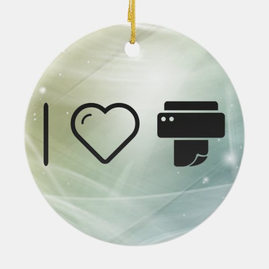 カッコいい紙プリンタ セラミックオーナメント (裏面)