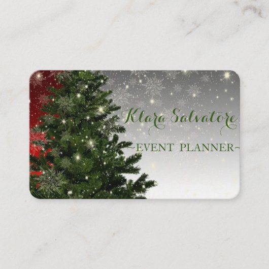 カッコいい素晴らしクリスマス 名刺 (正面)