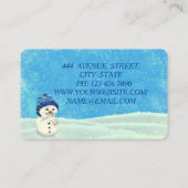 カッコいい素晴らし雪だるま 名刺 (裏面)