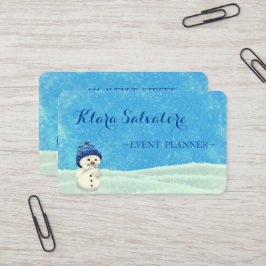 カッコいい素晴らし雪だるま 名刺