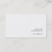 カッコいい素朴シンプルグレイ 名刺 (裏面)