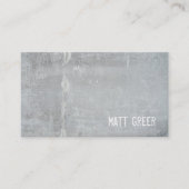 カッコいい素朴シンプルグレイ 名刺 (正面)