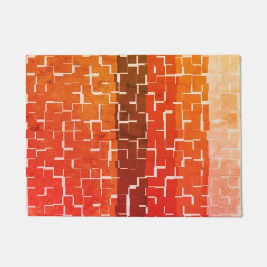 カッコいい素朴秋の色 ドアマット (正面)