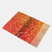 カッコいい素朴秋の色 ドアマット (アングル)