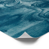 カッコいい絵を描木目のテクスチャ ポスター (角)